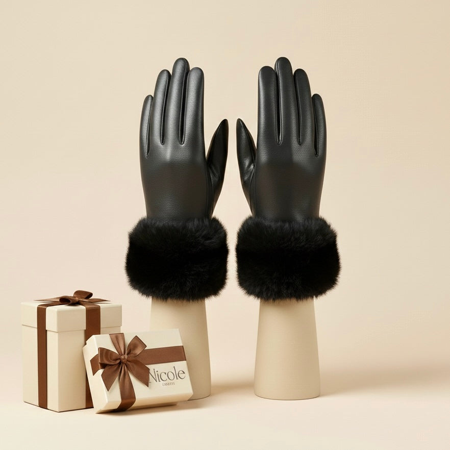 The Aurora Fur-Cuff Gloves