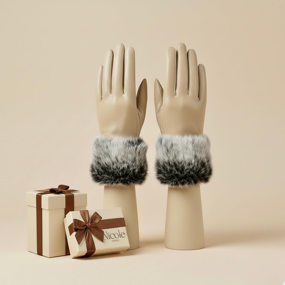 The Aurora Fur-Cuff Gloves