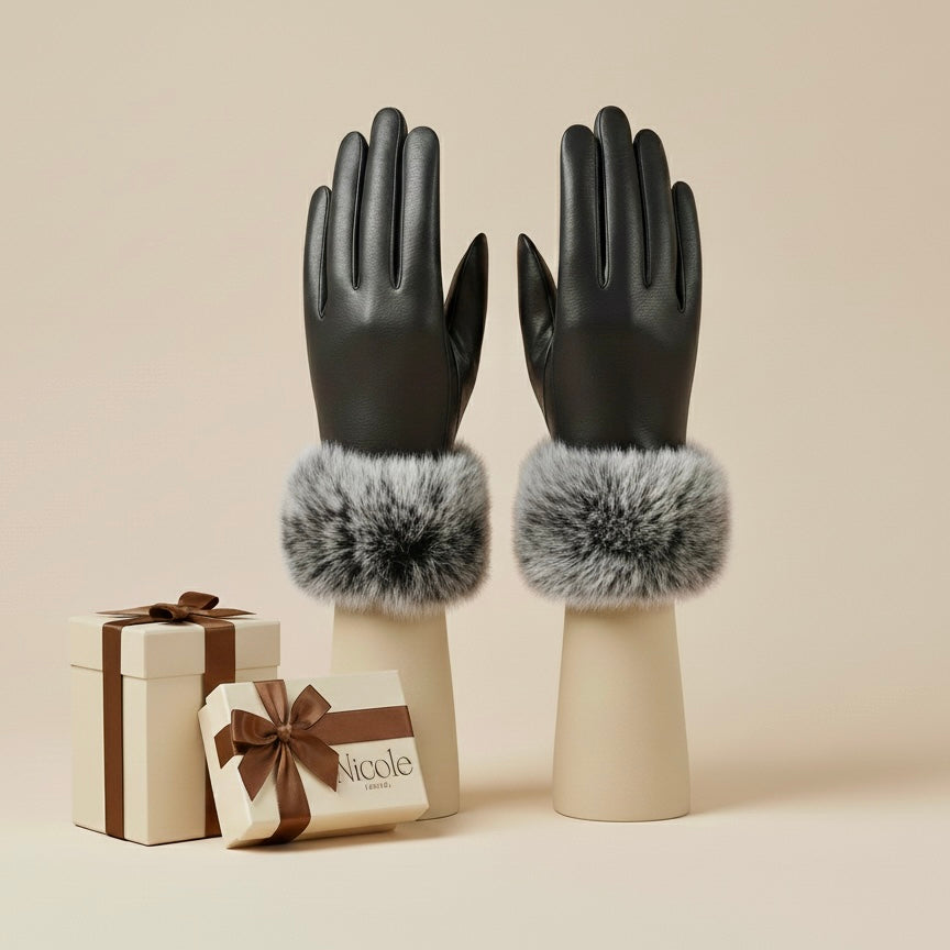The Aurora Fur-Cuff Gloves